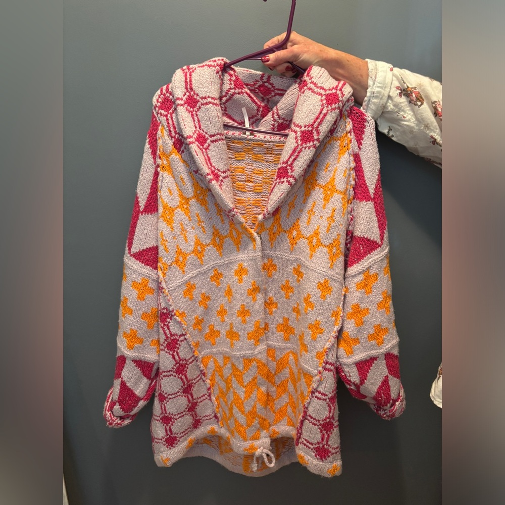 Free People Bright Optimistic Cardi- Large